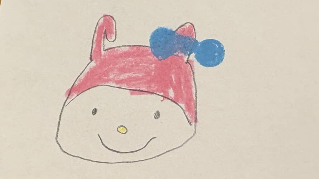 味わい深い娘さんの絵