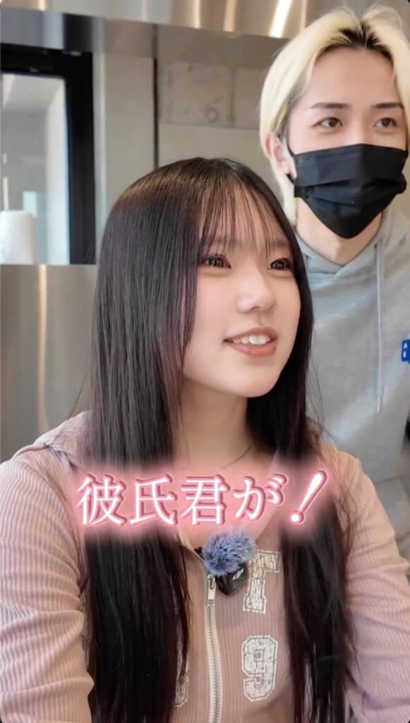 「短いのが見たい」という彼氏くんの要望に応えてイメチェンします