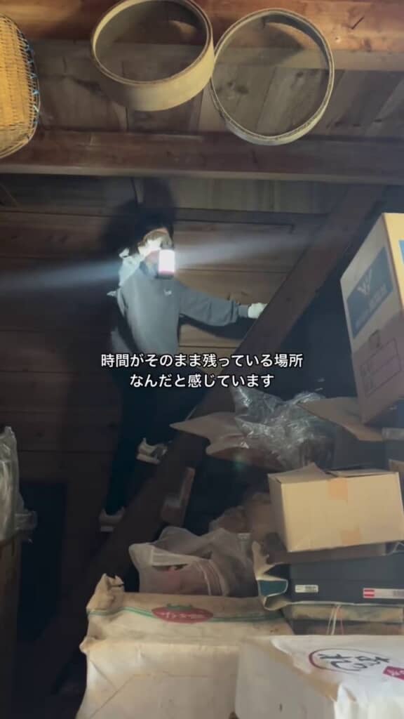 物を使っていた時間も蔵に残っていると悟る投稿者