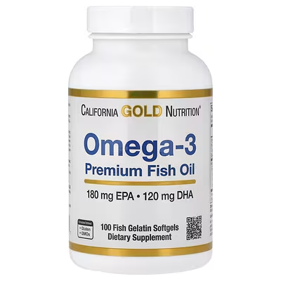 California Gold Nutrition, オメガ3プレミアム フィッシュオイル、魚ゼラチンソフトジェル100粒（1粒あたり1,100mg）