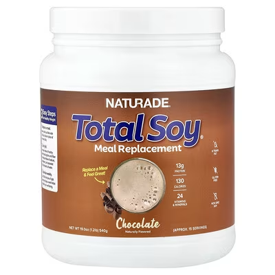 Naturade, Total Soy®（トータルソイ）、ミールリプレイスメント、チョコレート、540g（1.2ポンド）