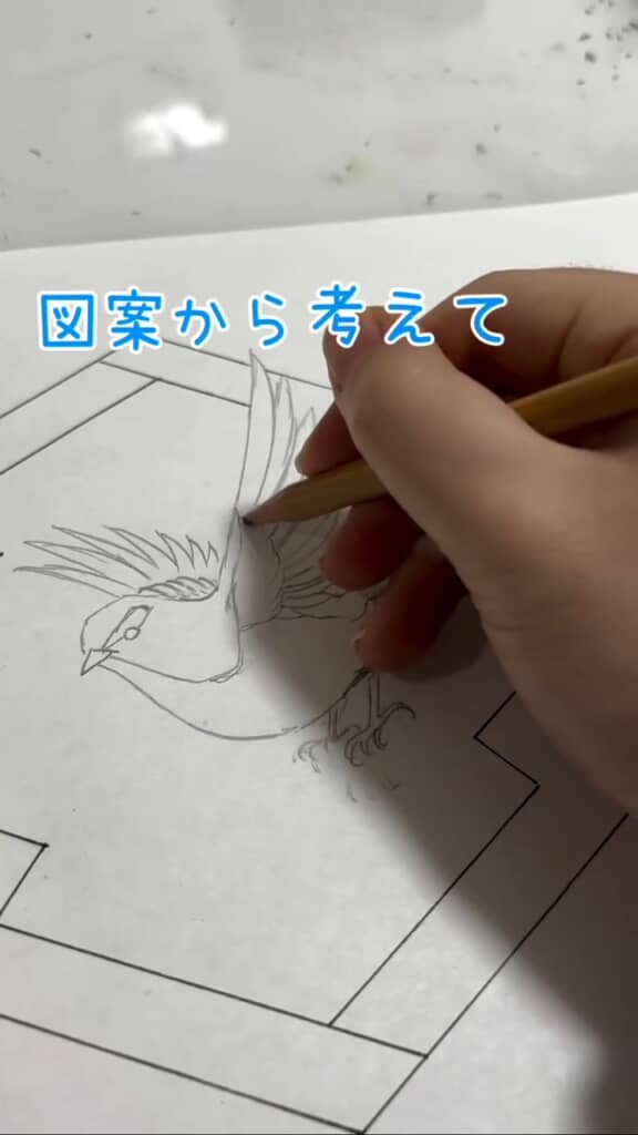 祝い着作りは図案を考えるところから！