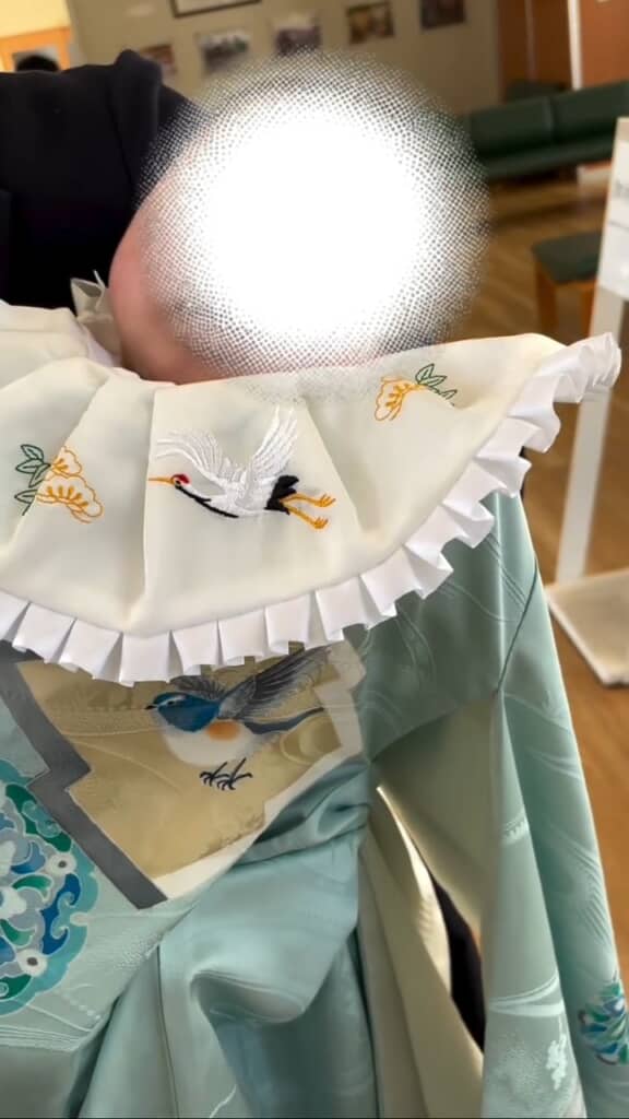 華やかでとても美しい祝い着が完成