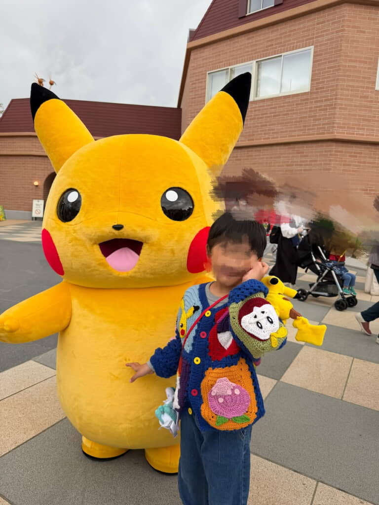 駆け寄ってきてくれたピカチュウ