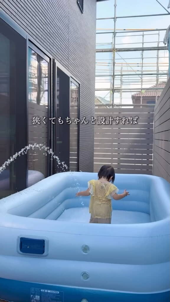 プールだって設置可能
