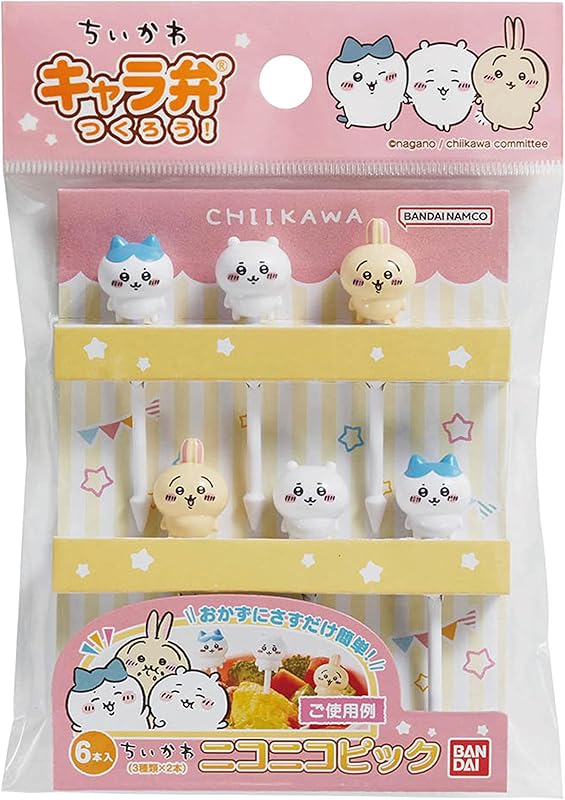バンダイ ちいかわ ニコニコピック 6本入(3種×各2本入)