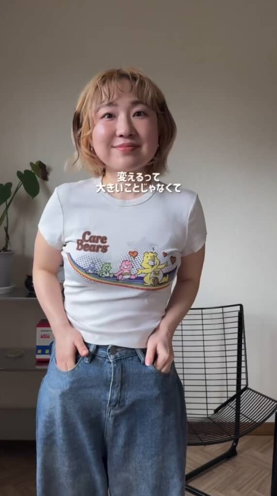 金髪に大変身したchizuさん