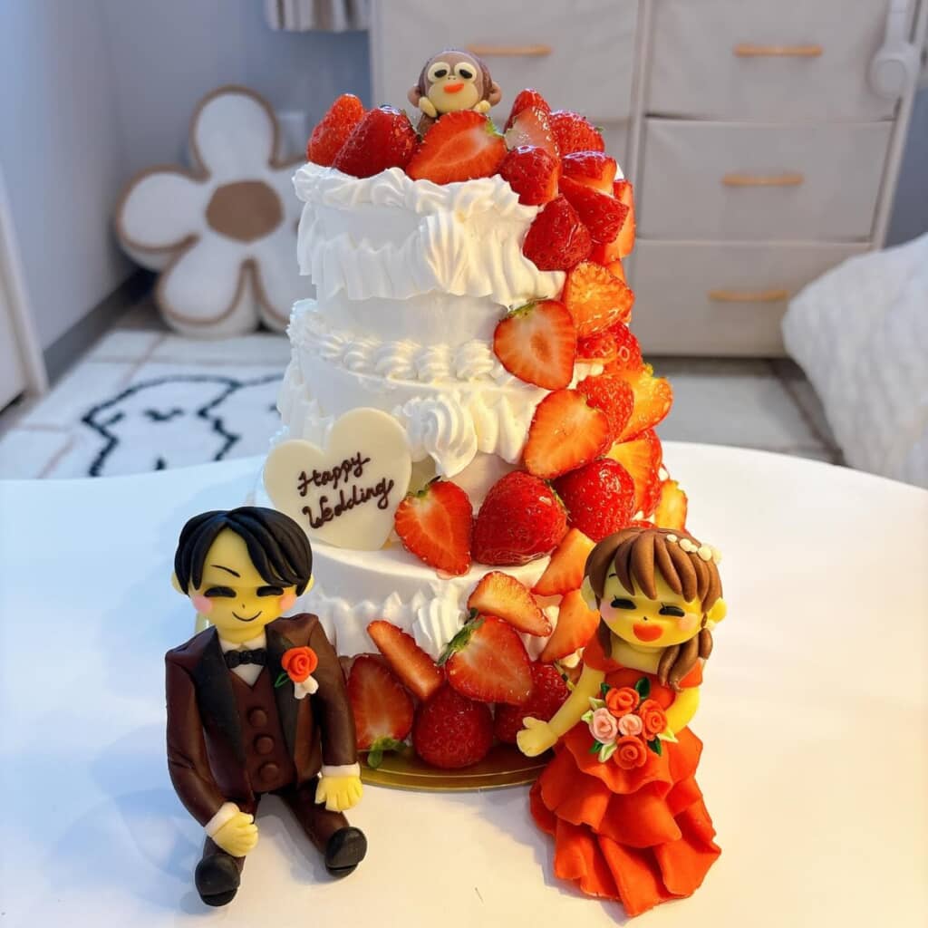 姉に贈ったウエディングケーキ
