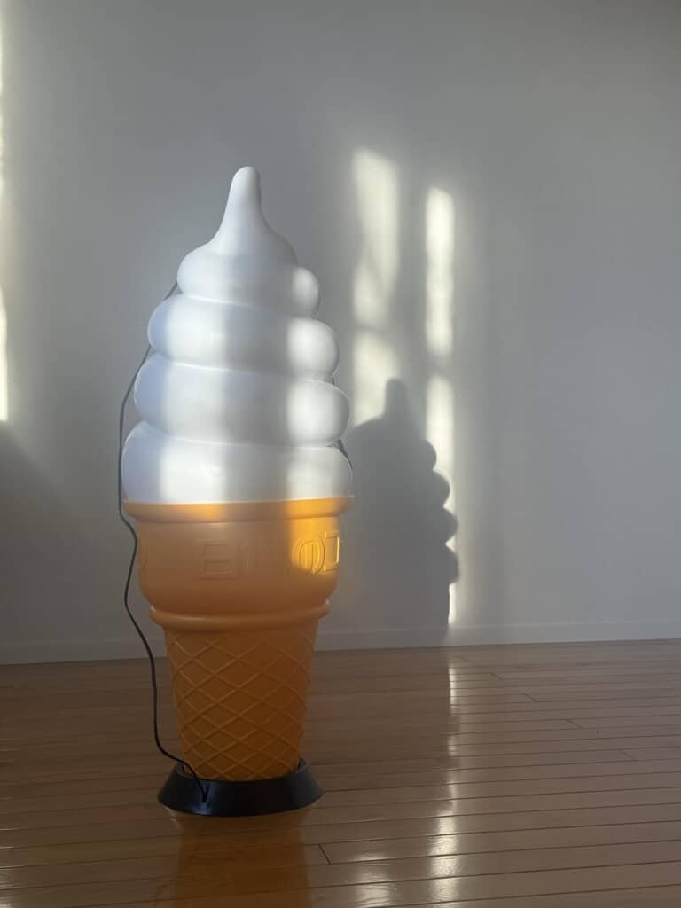ソフトクリームの置き物