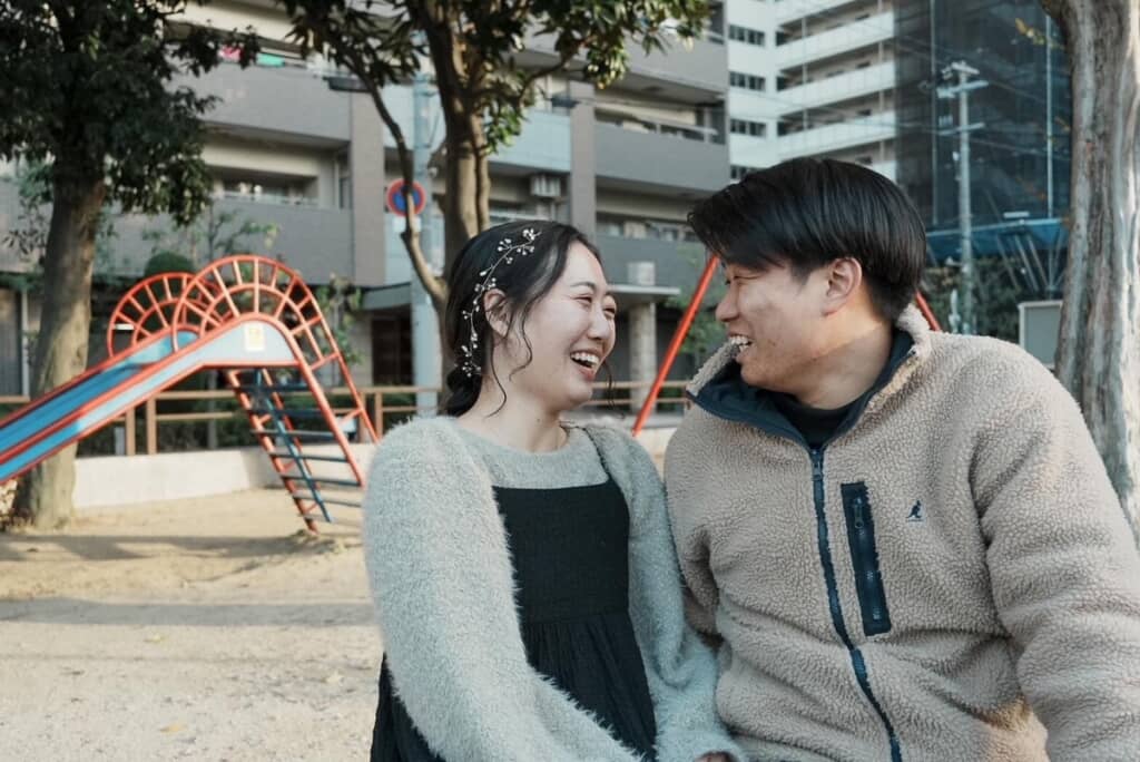 結婚した2人