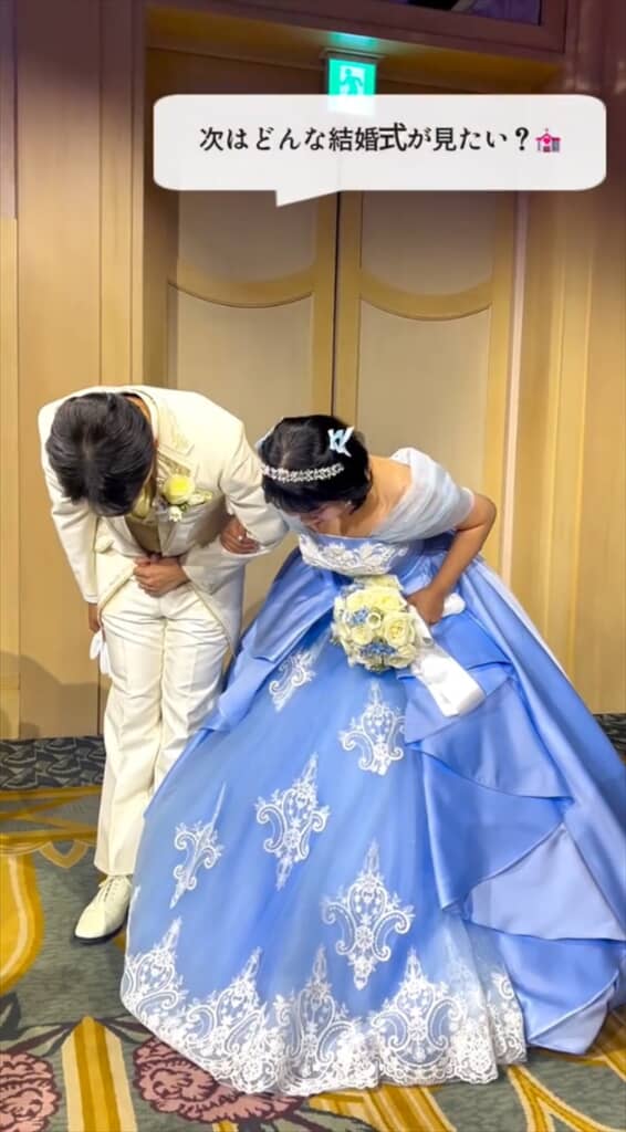 「結婚式を100回挙げる」という夢に挑む女性