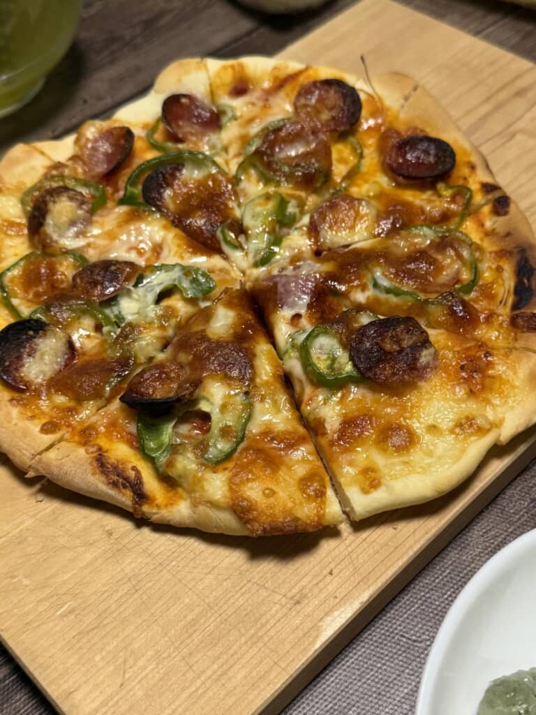 生地から手作りピザ