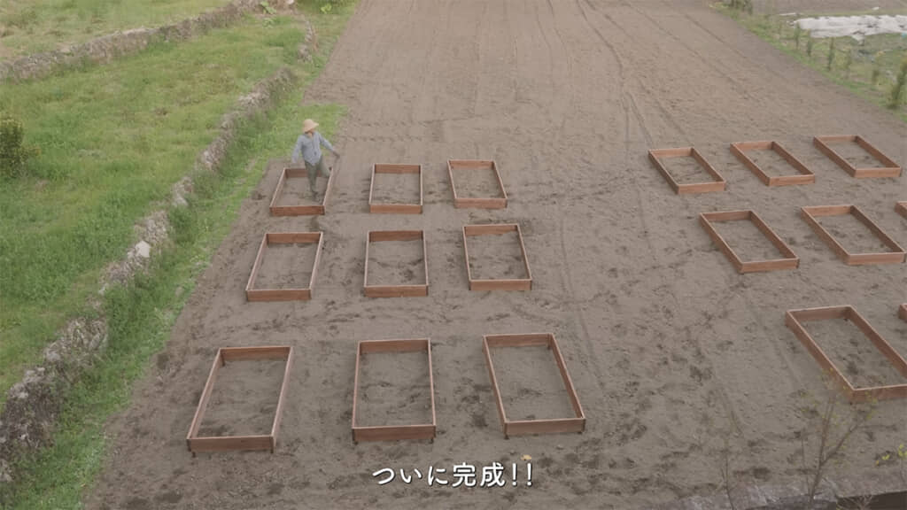 レイズドベッドが完成しました
