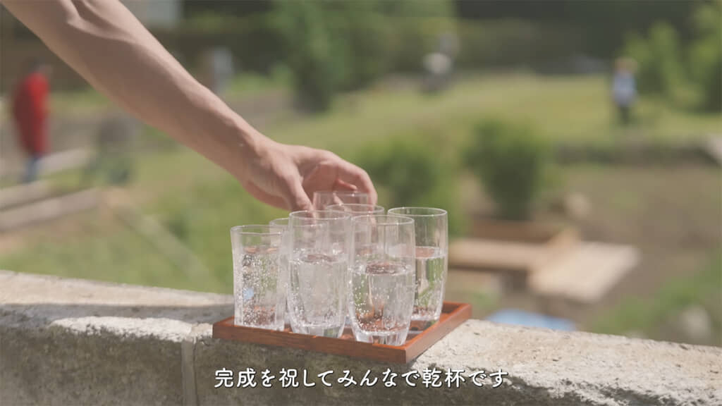 最後はみんなで乾杯、最高の1杯ですね