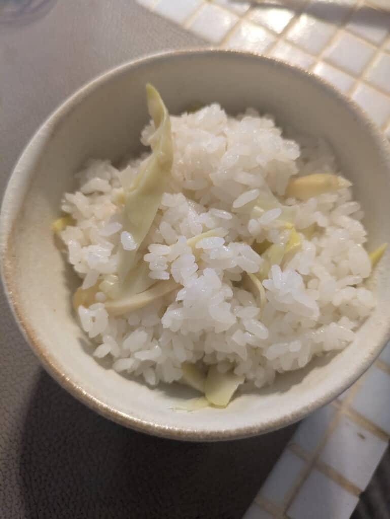 たけのこごはんになりました