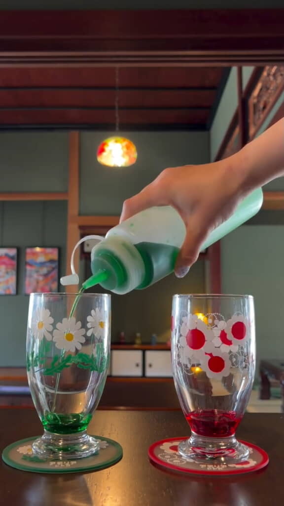 分かりやすくするため、2色で作る