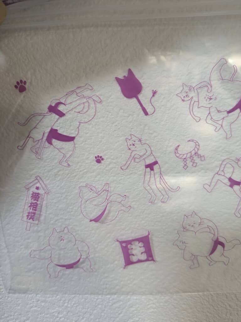 ふっくら猫VSシュッとした猫