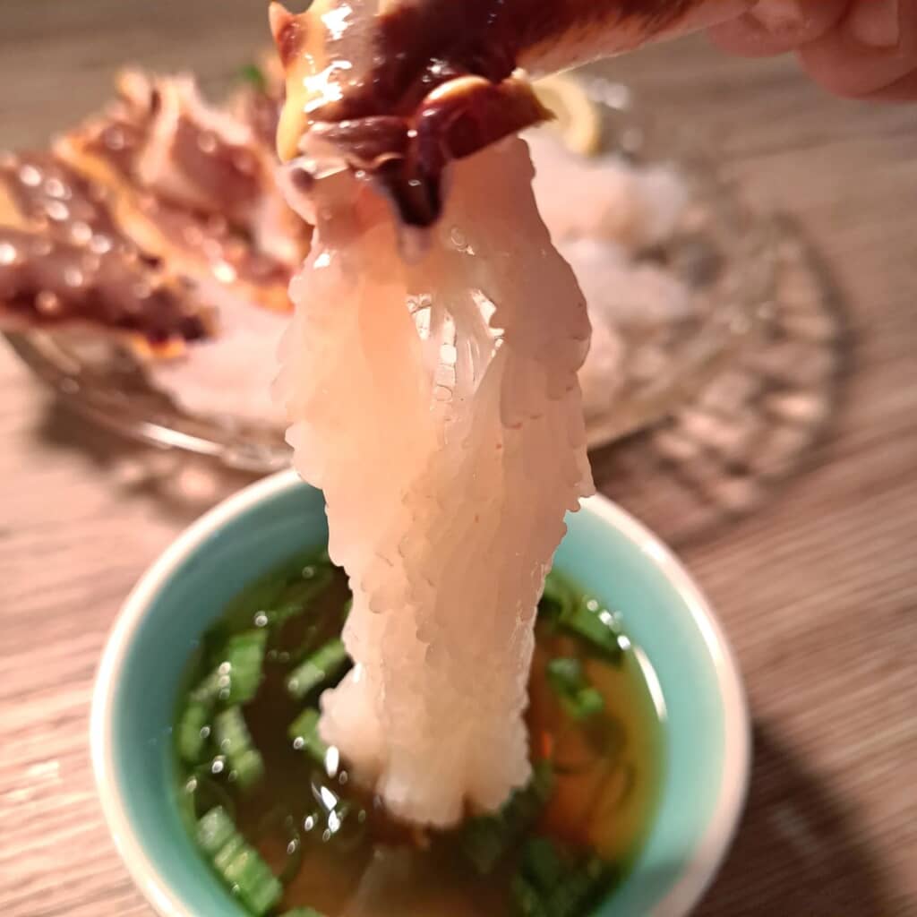 タラバガニの刺身