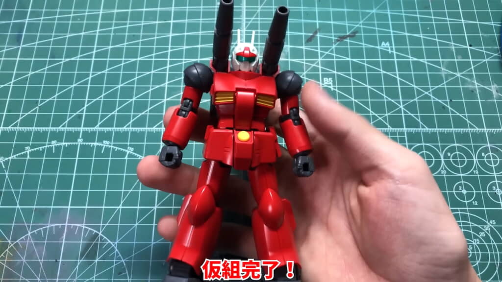 仮組みしたガンキャノン