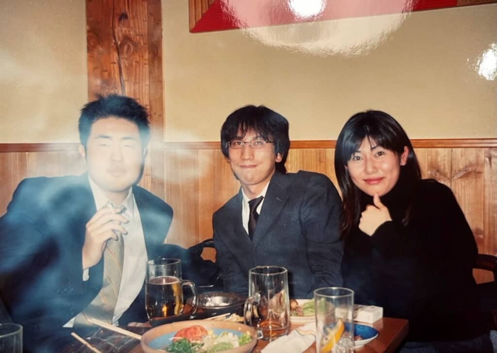 新入社員だった26年前（2000年）※左端が篠原さん