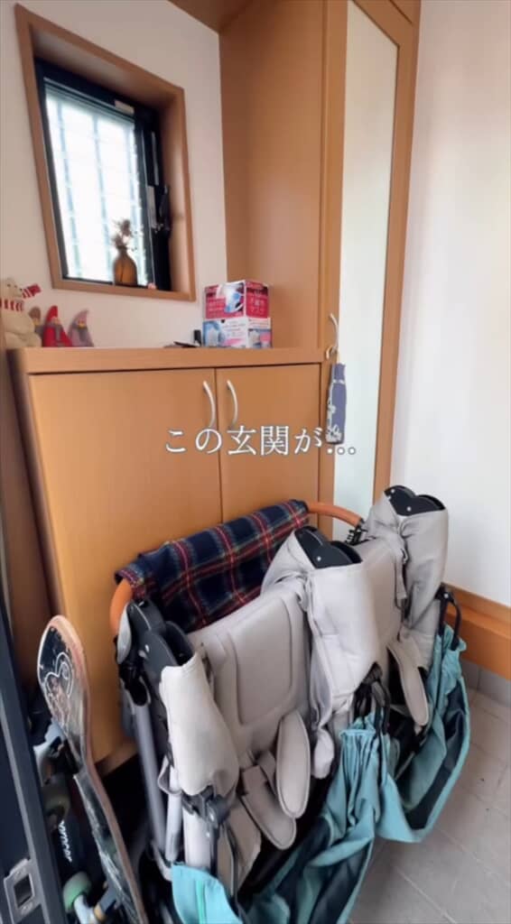 建築士夫婦が築20年の中古住宅の玄関をDIY