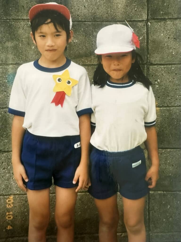 体操服姿のふたり