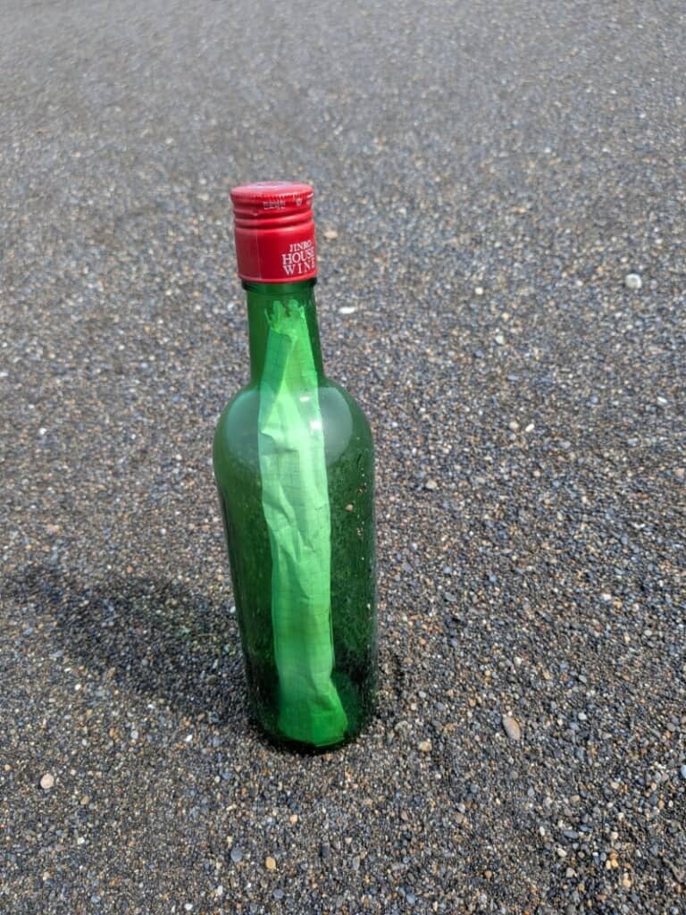 緑のメッセージボトル