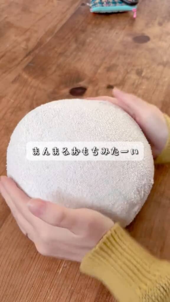 まんまるおもちのような形に