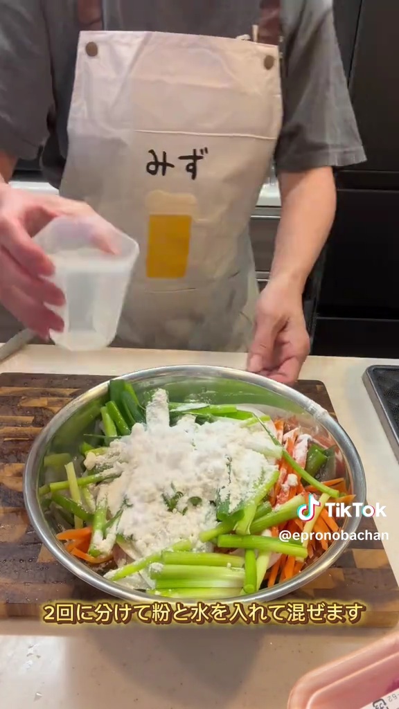 野菜たっぷりのチヂミ