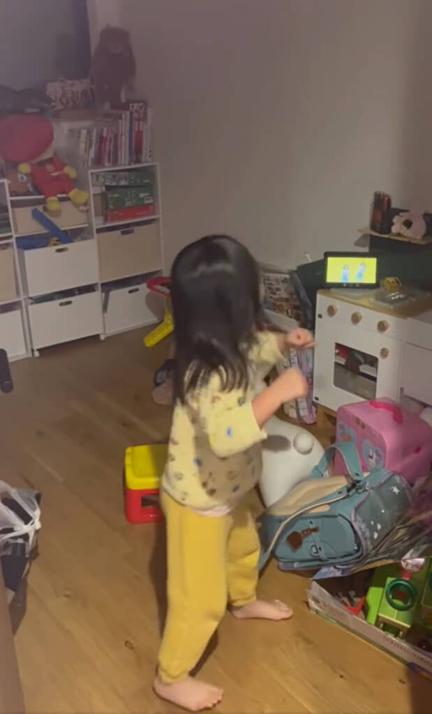 ノリノリな末っ子ちゃんを発見