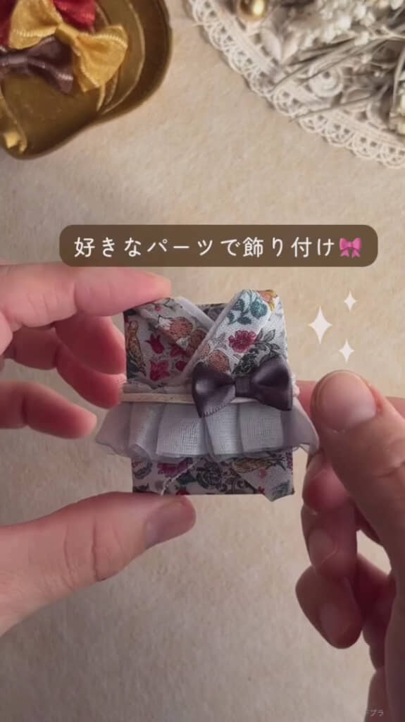 着物風に飾り付け