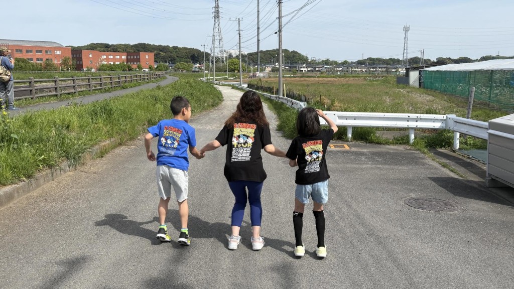親子3人でハイスタTシャツ