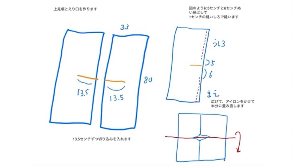 トップスの作り方