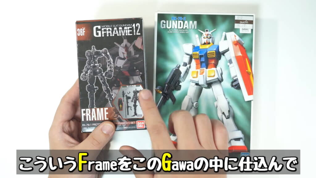 FGガンダムにGフレームを組み込む