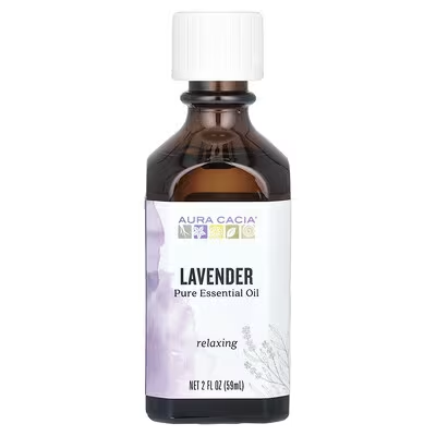 Aura Cacia, ピュアエッセンシャルオイル、ラベンダー、59ml（2液量オンス）
