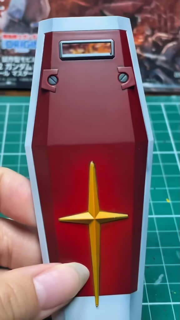 ガンダムのシールドをウェザリング