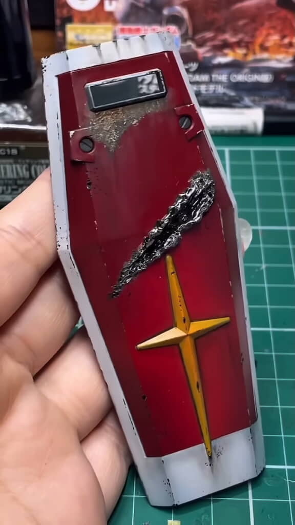 シールドのウェザリング完了!