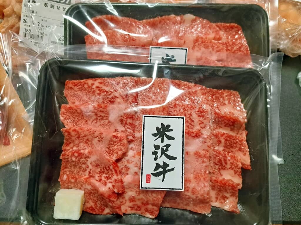 霜降りの米沢牛!