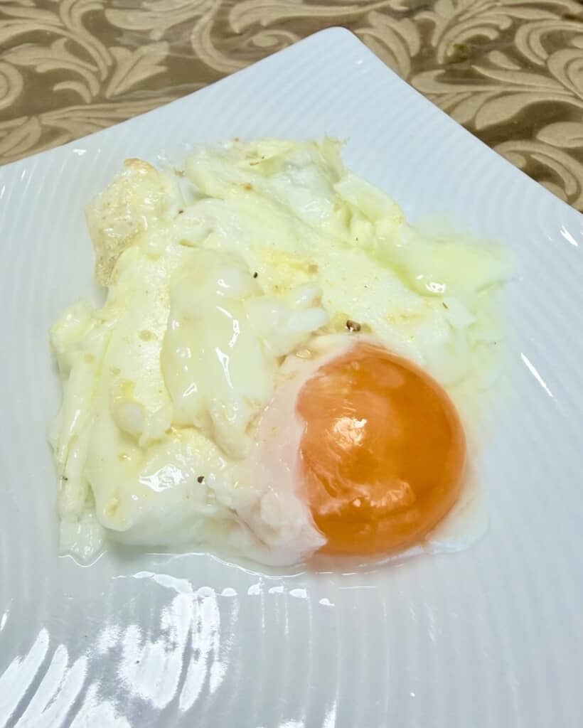 中澤さんが作った目玉焼き