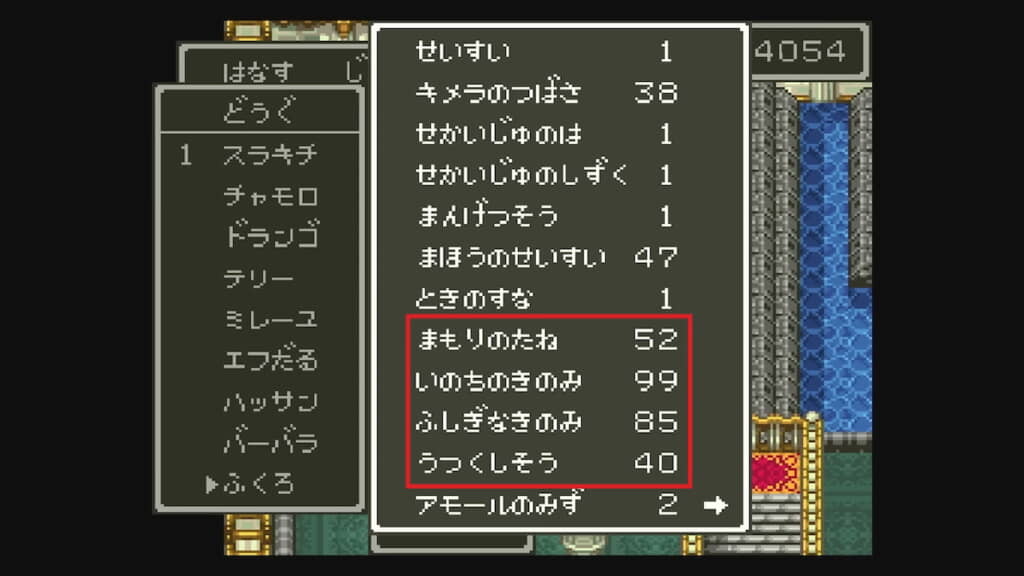 まずは「いのちのきのみ」の個数がカンストした