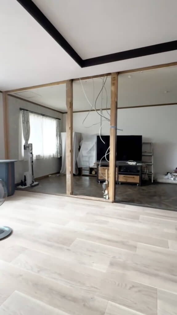 柱だけの状態になりました