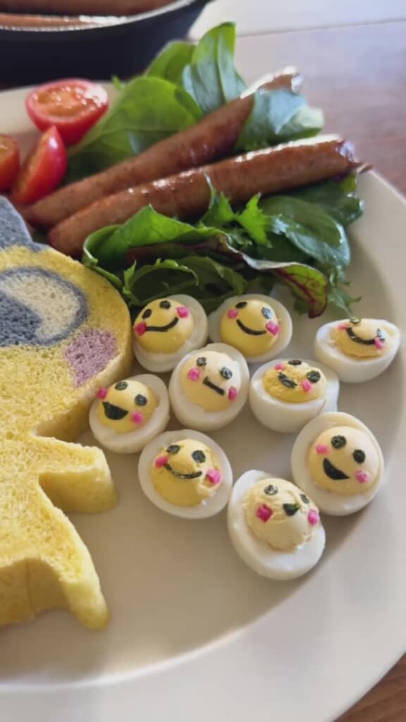 ゆで卵の仲間も増えてにぎやかに