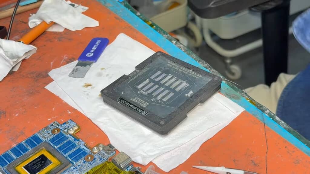 VRAMにステンシルをかぶせた状態