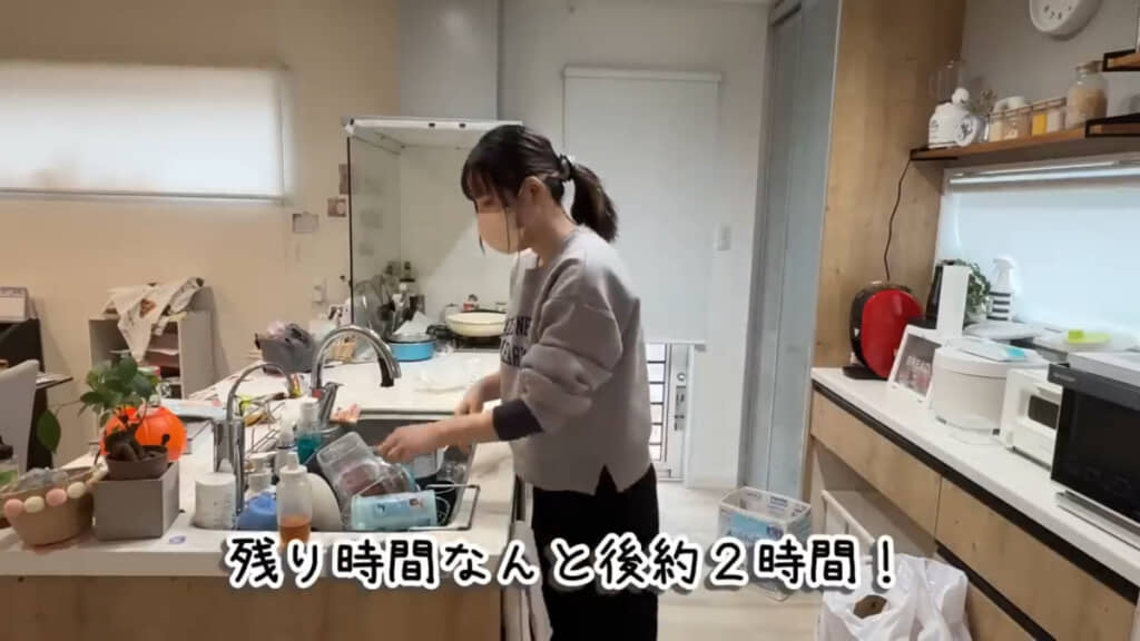 残り約2時間というギリギリの状況での片付けです