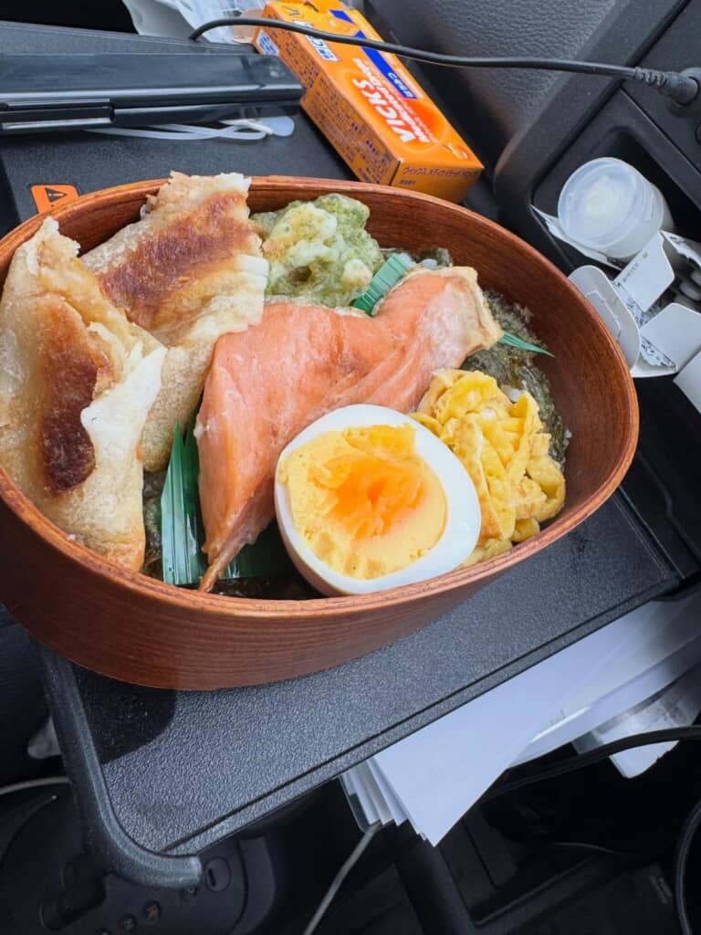 春巻きと磯辺焼きのお弁当