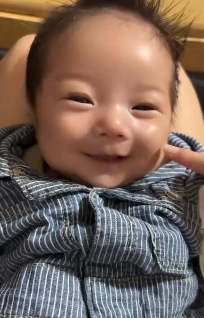 天使のような笑顔に