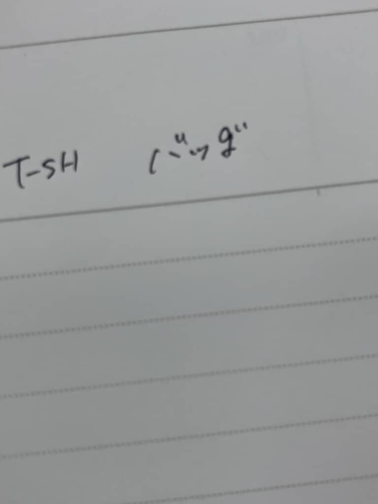 仕事中に書いていた謎文字