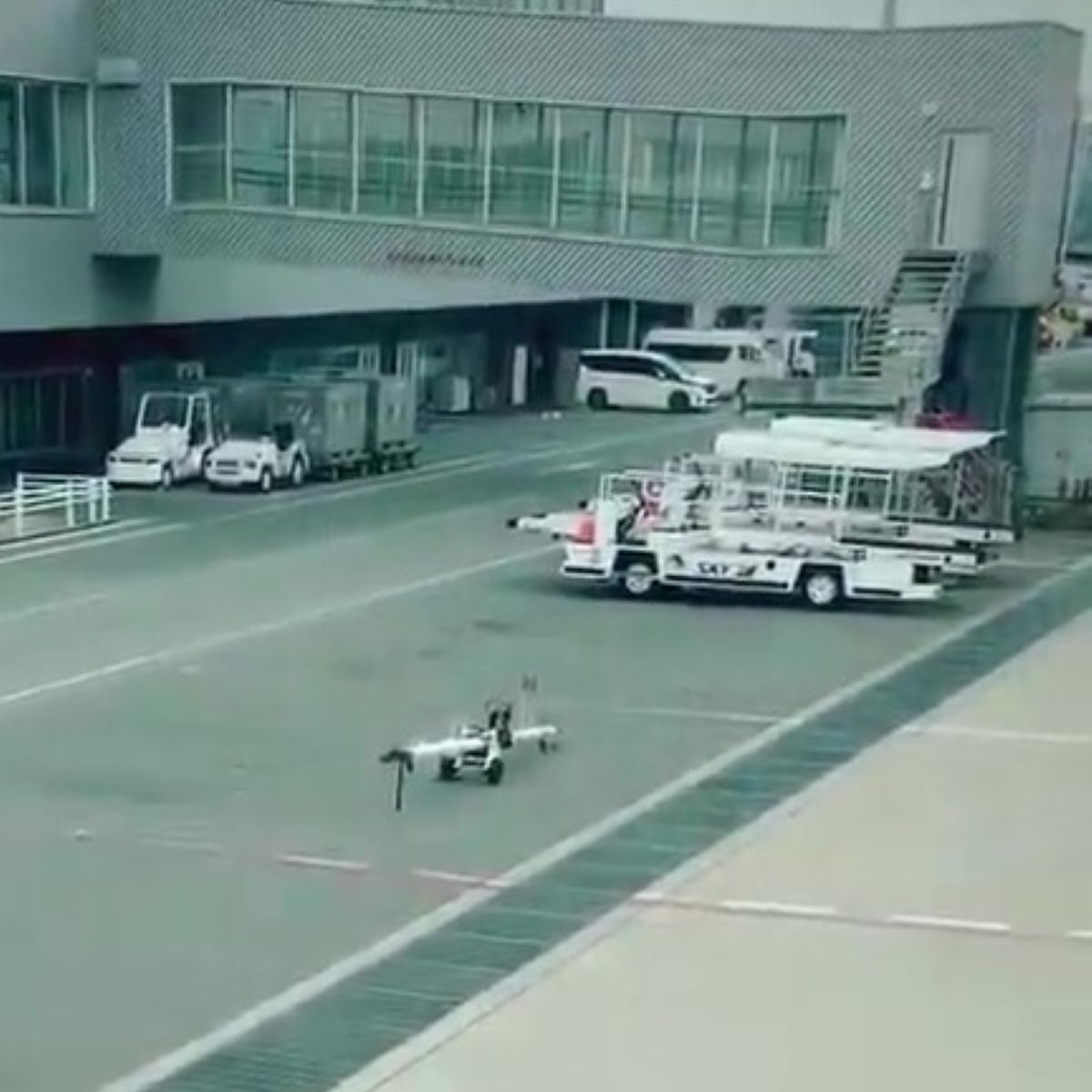 神戸空港に到着→窓の外を見たら……　まさかの光景に「今まで見たことないかも」「日本人らしくて好き」と411万表示（1/3） | 乗り物 ねとらぼ