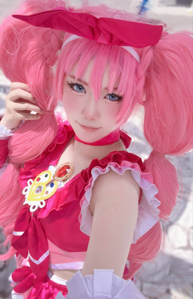 超本格的なコスプレでキュアメロディに変身！