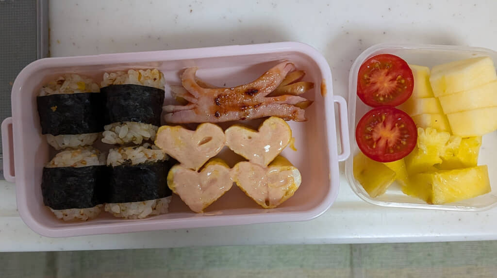 娘の要望に応えて作ってみたお弁当
